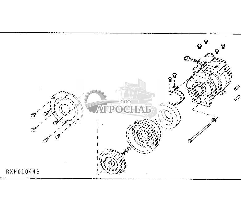 НАБОР КРЕПЕЖНЫХ ДЕТАЛЕЙ КОМПРЕССОРА - ST75453 726.jpg